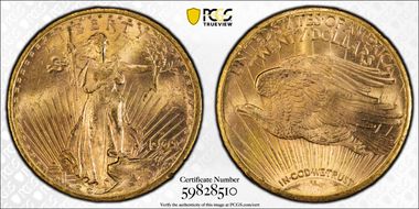 1909-S $20 MS65