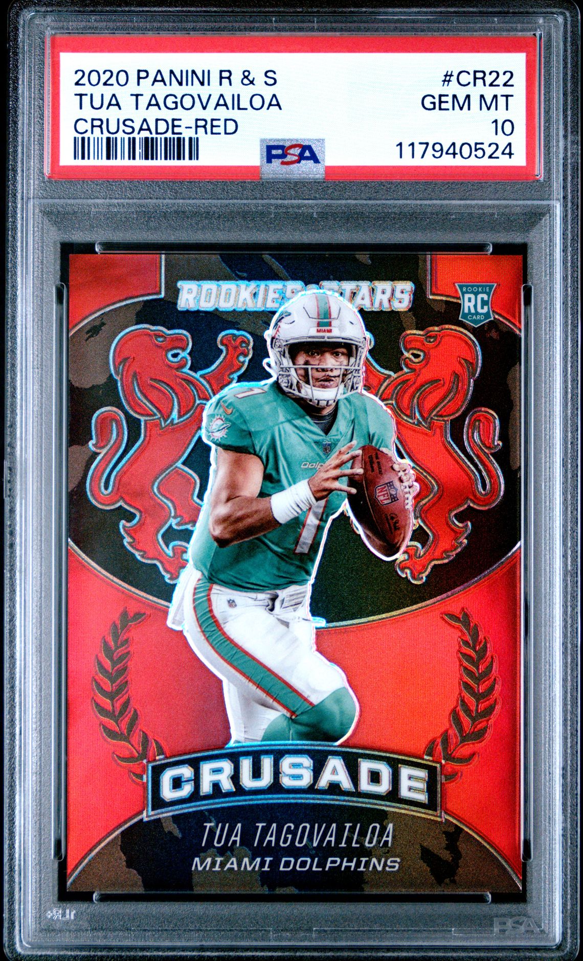 2020 Panini PANINI ROOKIES & STARS CRUSADE RED #CR22 Tua Tagovailoa front