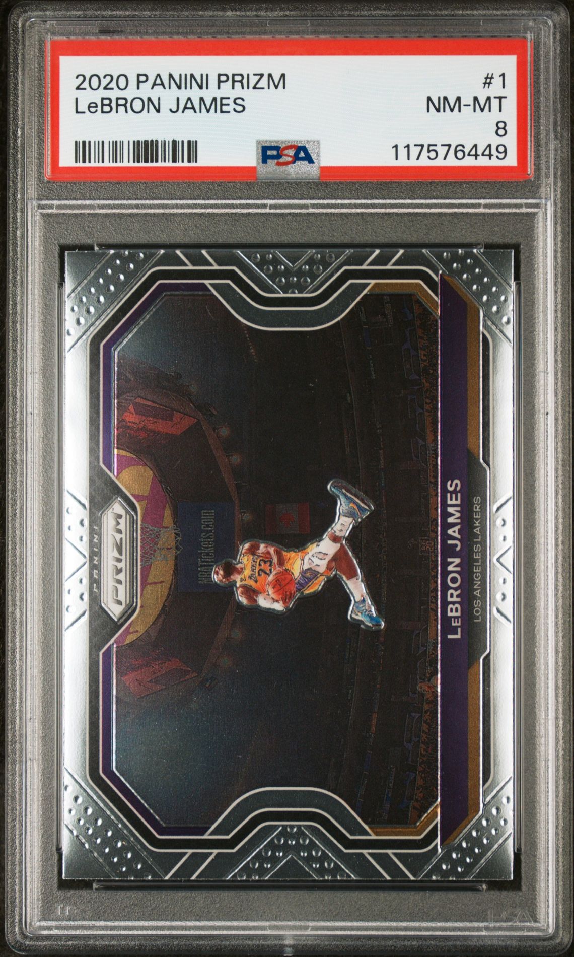2020 Panini Prizm Lebron James #1 Nm-Mt 8 front