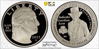 2025-S 25C Juliette Gordon Low PR70DCAM