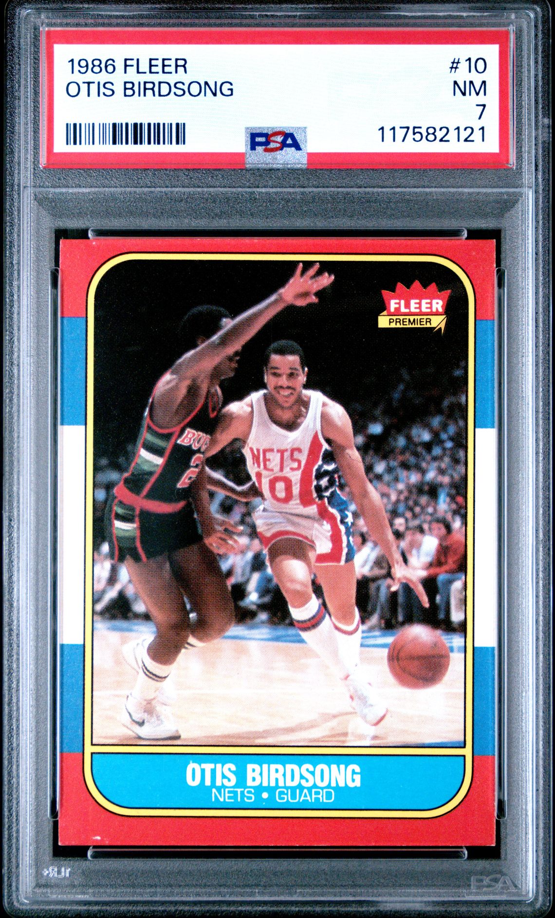 1986 Fleer Otis Birdsong #10 Nm 7 front