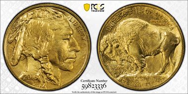 2015 $50 American Buffalo .9999 Fine Gold MS69