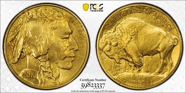 2016 $50 Am. Buffalo 10th Anniv.  .9999 Fine Gold MS69