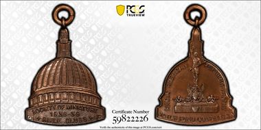 (1938-39) Medal Anglo-American Pershing Trophy Rifle Club AE MS65