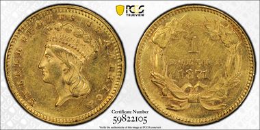 1871 G$1 AU58
