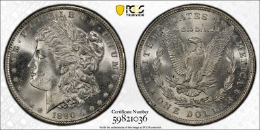 1890 $1 MS65