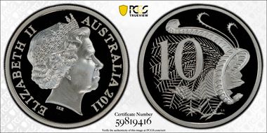 2011 10C Silver PR69DCAM