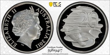 2011 20C Silver PR65DCAM