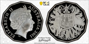 2011 50C Silver PR69DCAM
