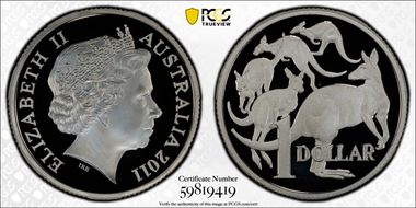2011 $1 Silver PR68DCAM