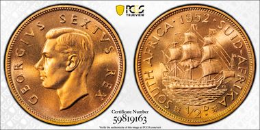 1952 1/2D PR67RD
