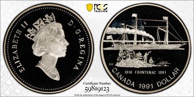 1991 S$1 Frontenac PR68DCAM