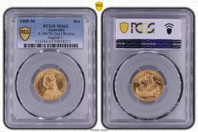 1888-M Sov S-3867B 2nd Obverse Angled J MS63