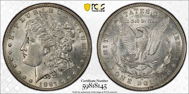 1897-O $1 AU58