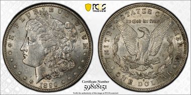 1896-S $1 AU55