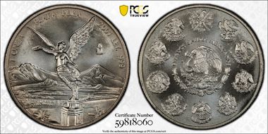 2001-Mo Onza Libertad Ag MS69