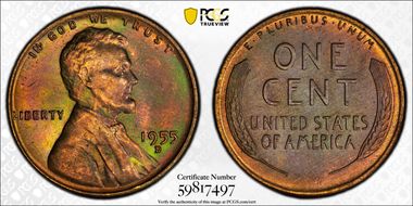 1955-D 1C MS65BN