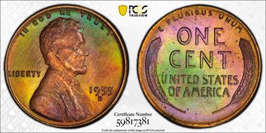 1955-D 1C MS66BN