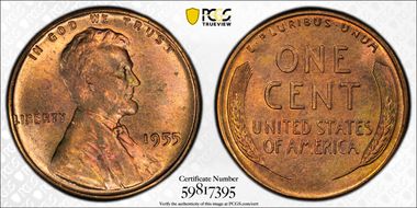 1955 1C MS66RB
