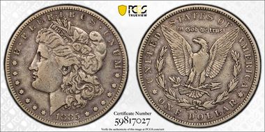 1885-S $1 VAM 9 S/S VF25