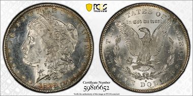 1878-S $1 MS63+