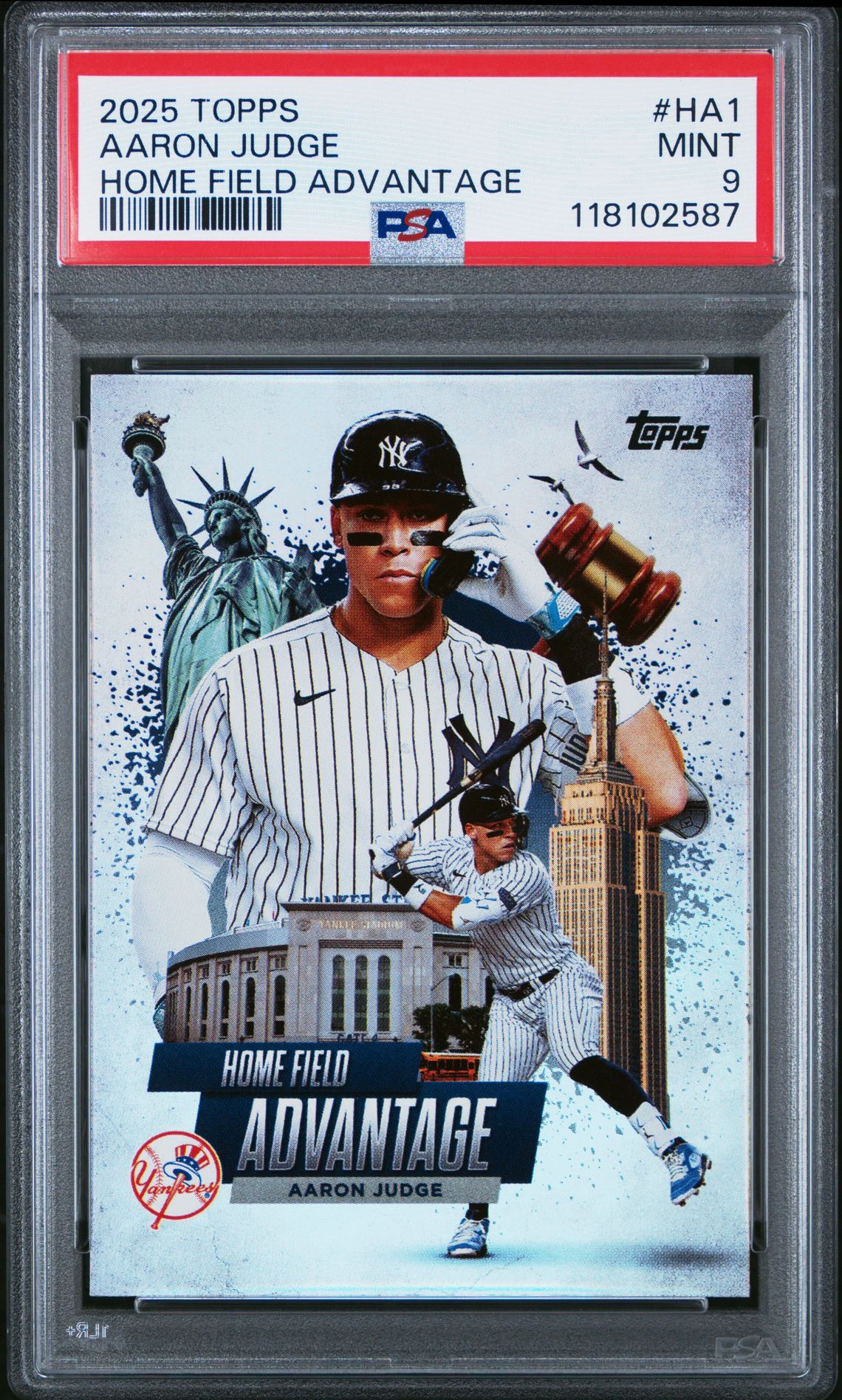 2025 Topps TOPPS HOME FIELD ADVANTAGE #HA1 Aaron Judge front