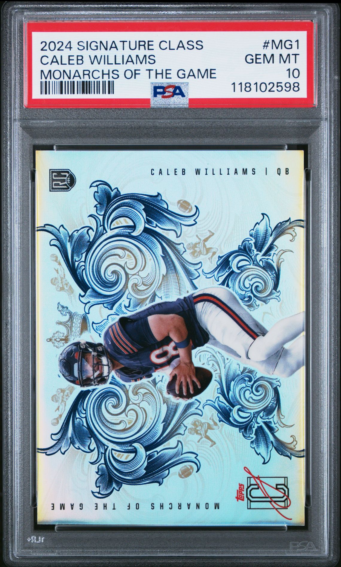 2024 TOPPS SIGNATURE CLASS MONARCHS OF THE GAME CALEB WILLIAMS  MG1 GEM MT 10 front