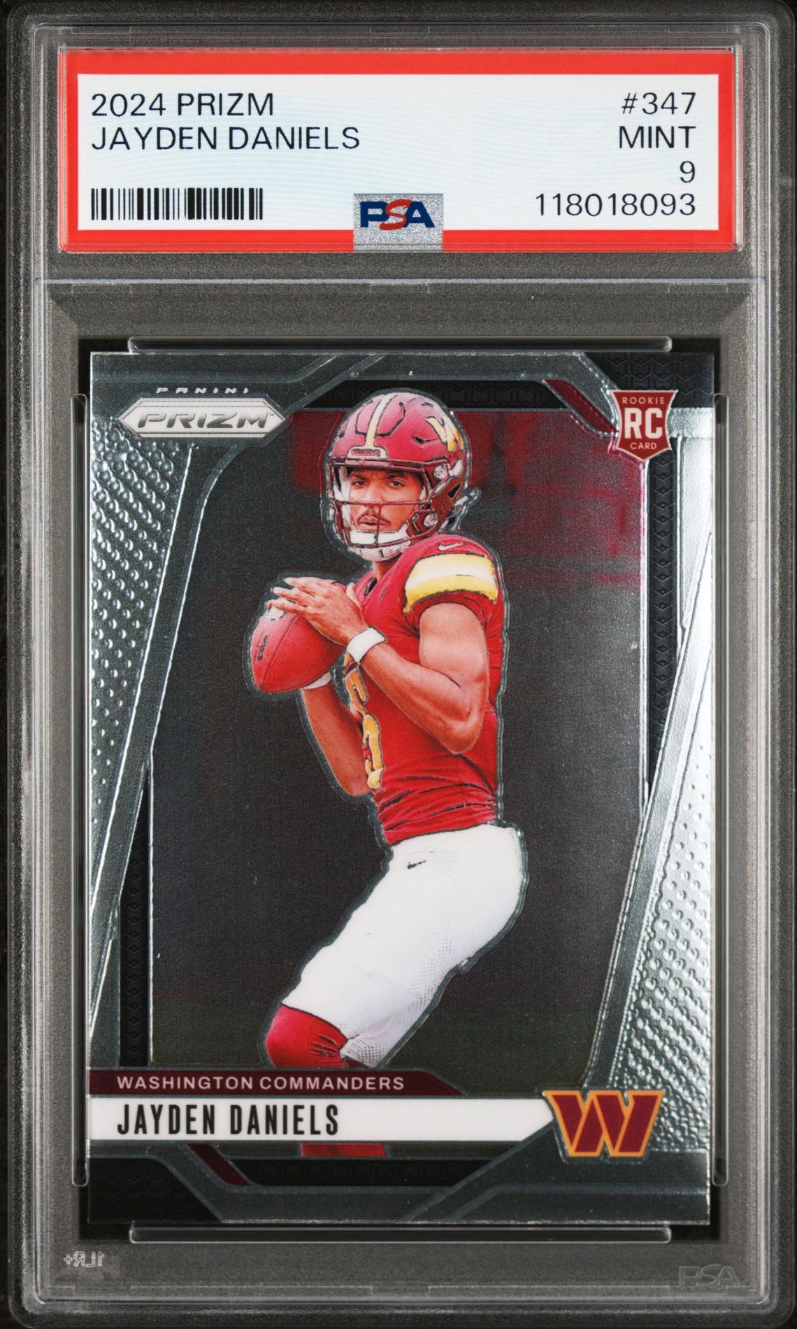 2024 Panini Prizm Jayden Daniels #347 Mint 9 front