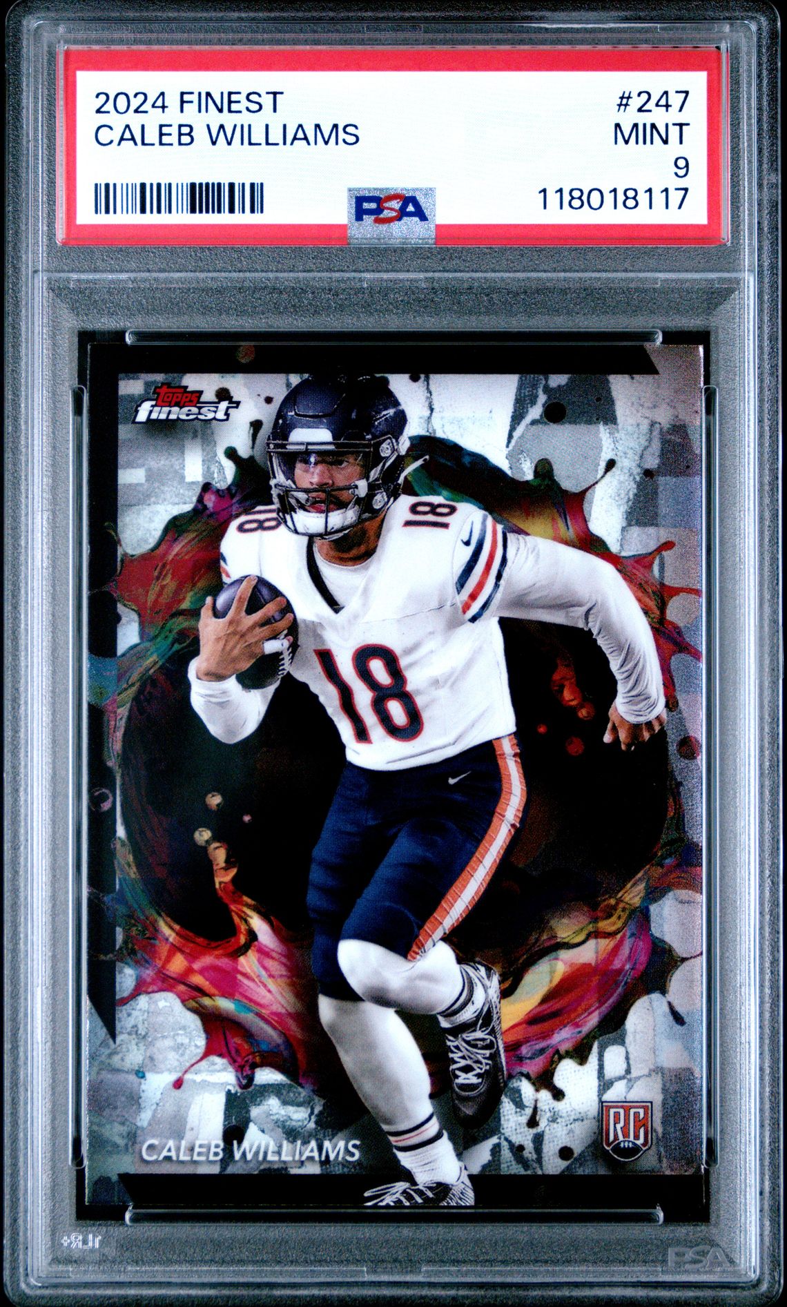 2024 Topps Finest Caleb Williams #247 Mint 9 front