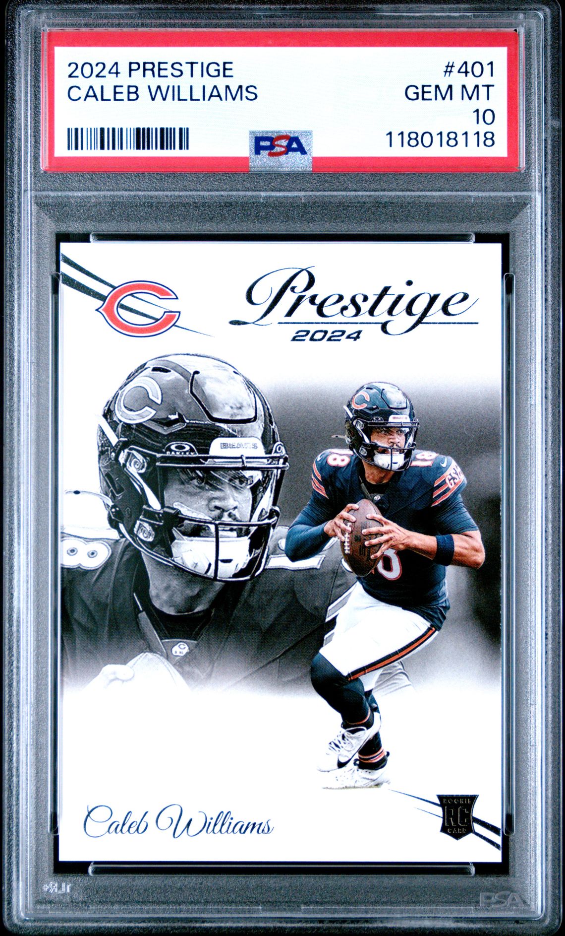 2024 Panini Prestige Caleb Williams #401 Gem Mt 10 front