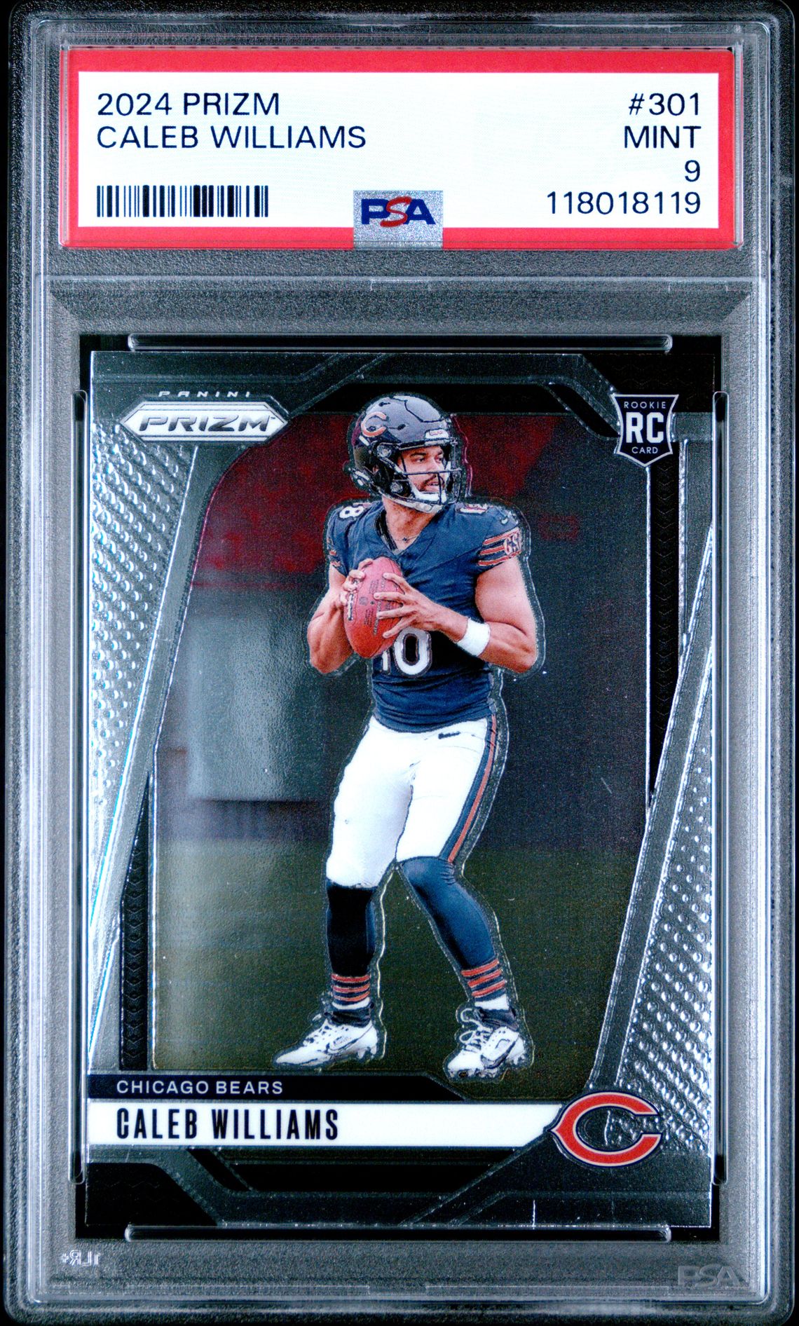 2024 Panini Prizm Caleb Williams #301 Mint 9 front