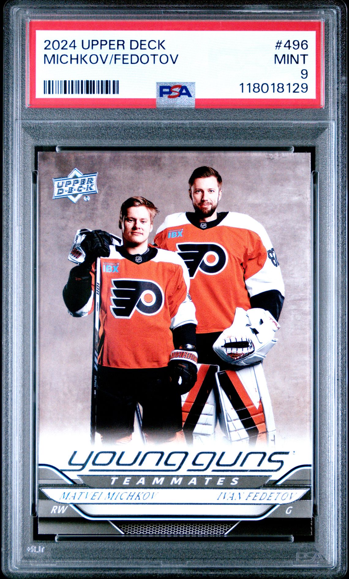 2024 Upper Deck Michkov/Fedotov #496 Mint 9 front