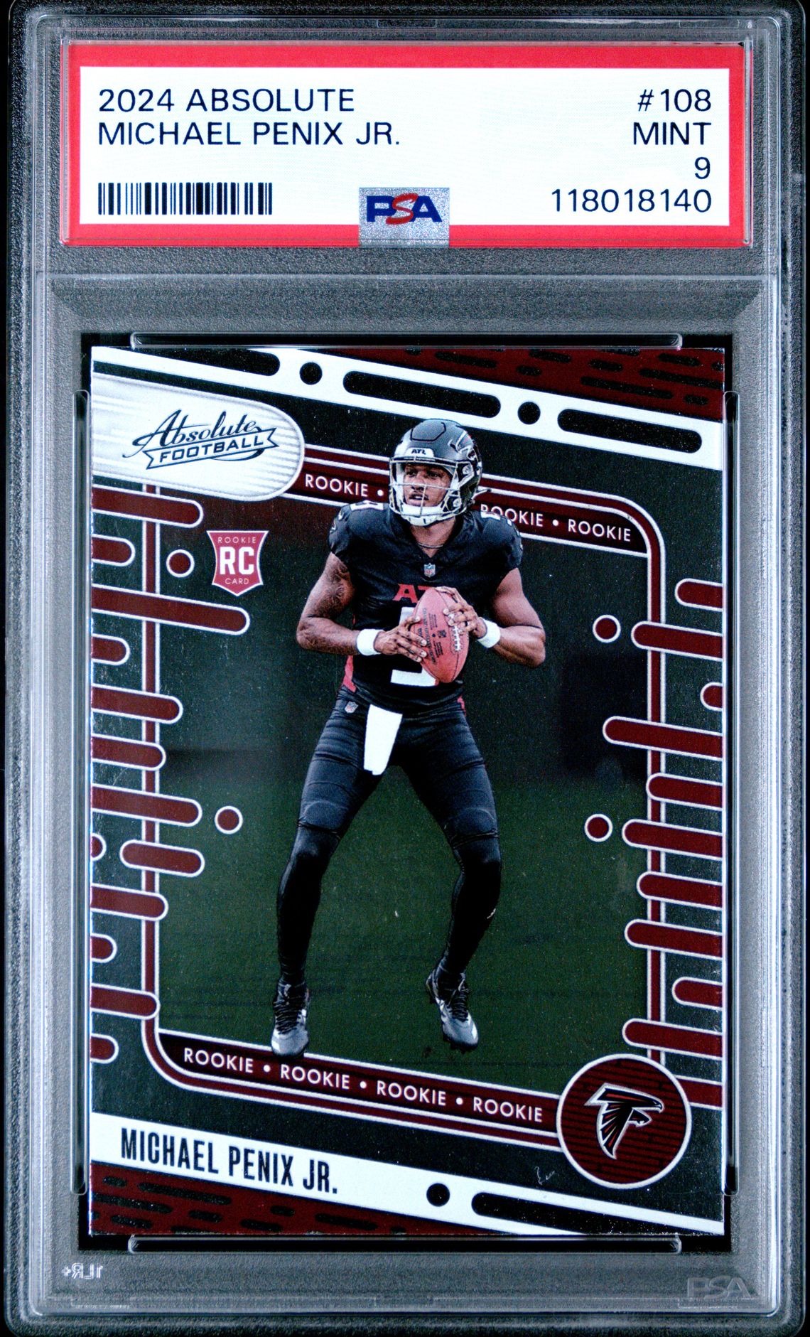 2024 Panini Absolute Michael Penix Jr. #108 Mint 9 front