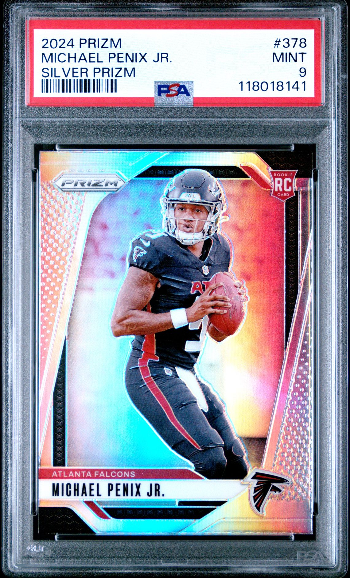 2024 Panini Prizm Michael Penix Jr. #378 (Silver Prizm) Mint 9 front