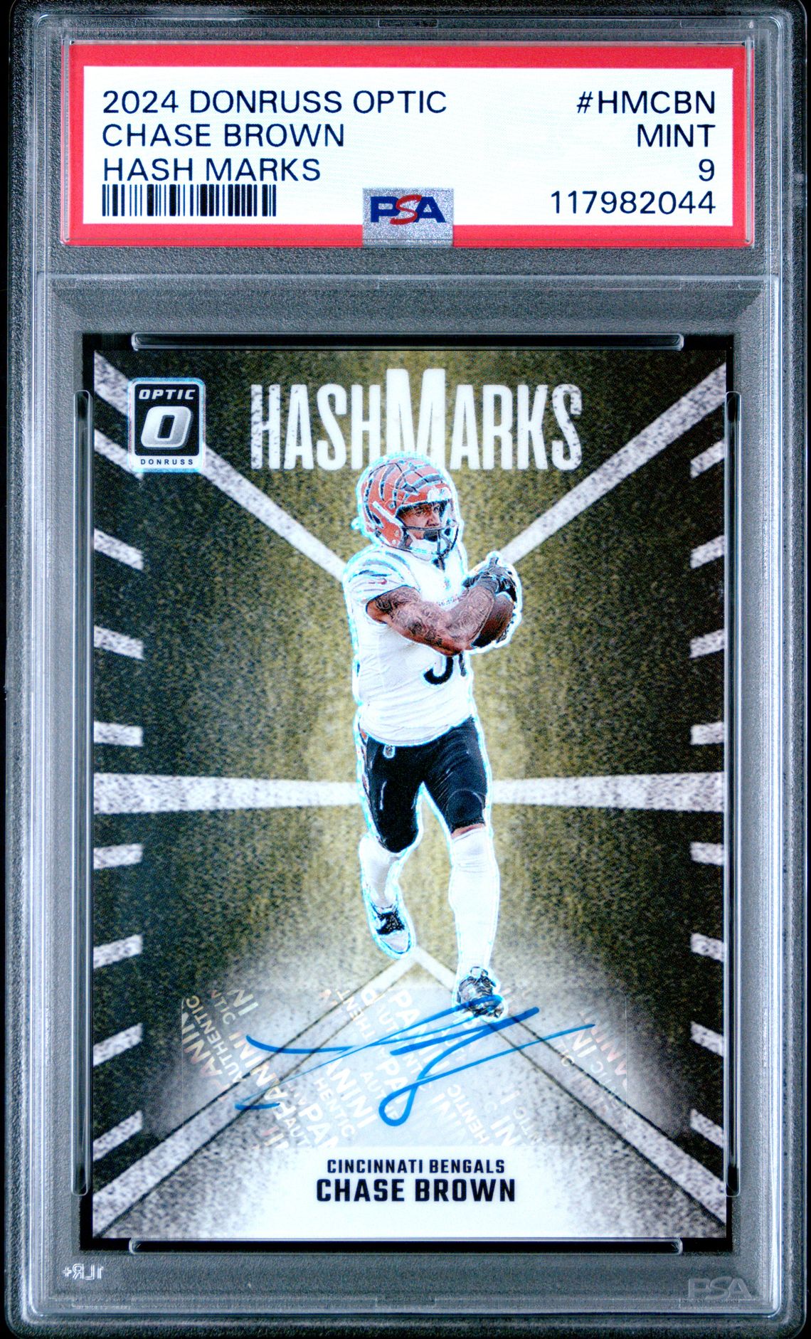 2024 Panini Donruss Optic Hash Marks Chase Brown #Hmcbn Mint 9 front