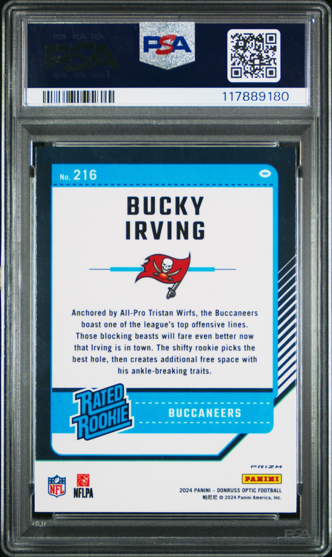 2024 Panini Donruss Optic Bucky Irving #216 (Holo) Mint 9 back