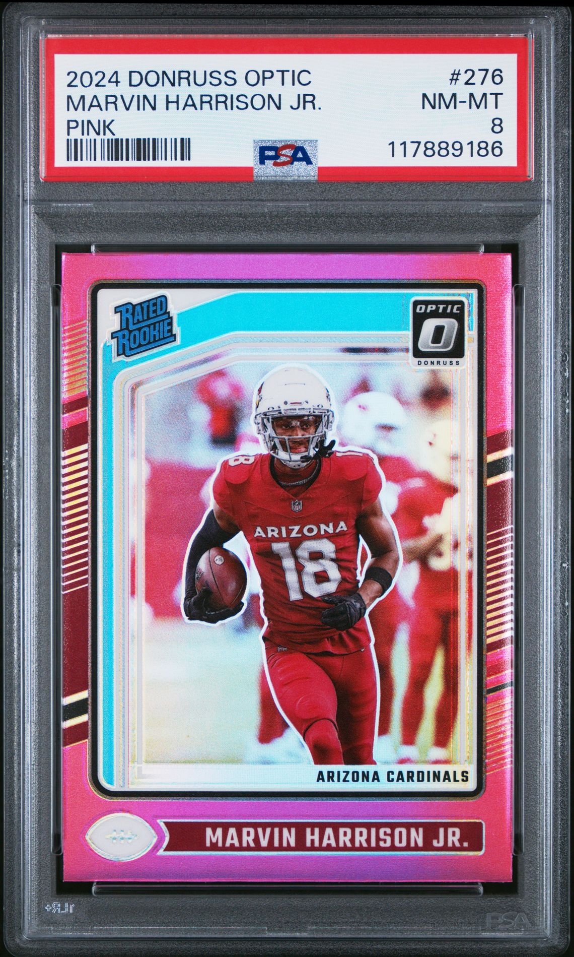 2024 Panini Donruss Optic Marvin Harrison Jr. #276 (Pink) Nm-Mt 8 front