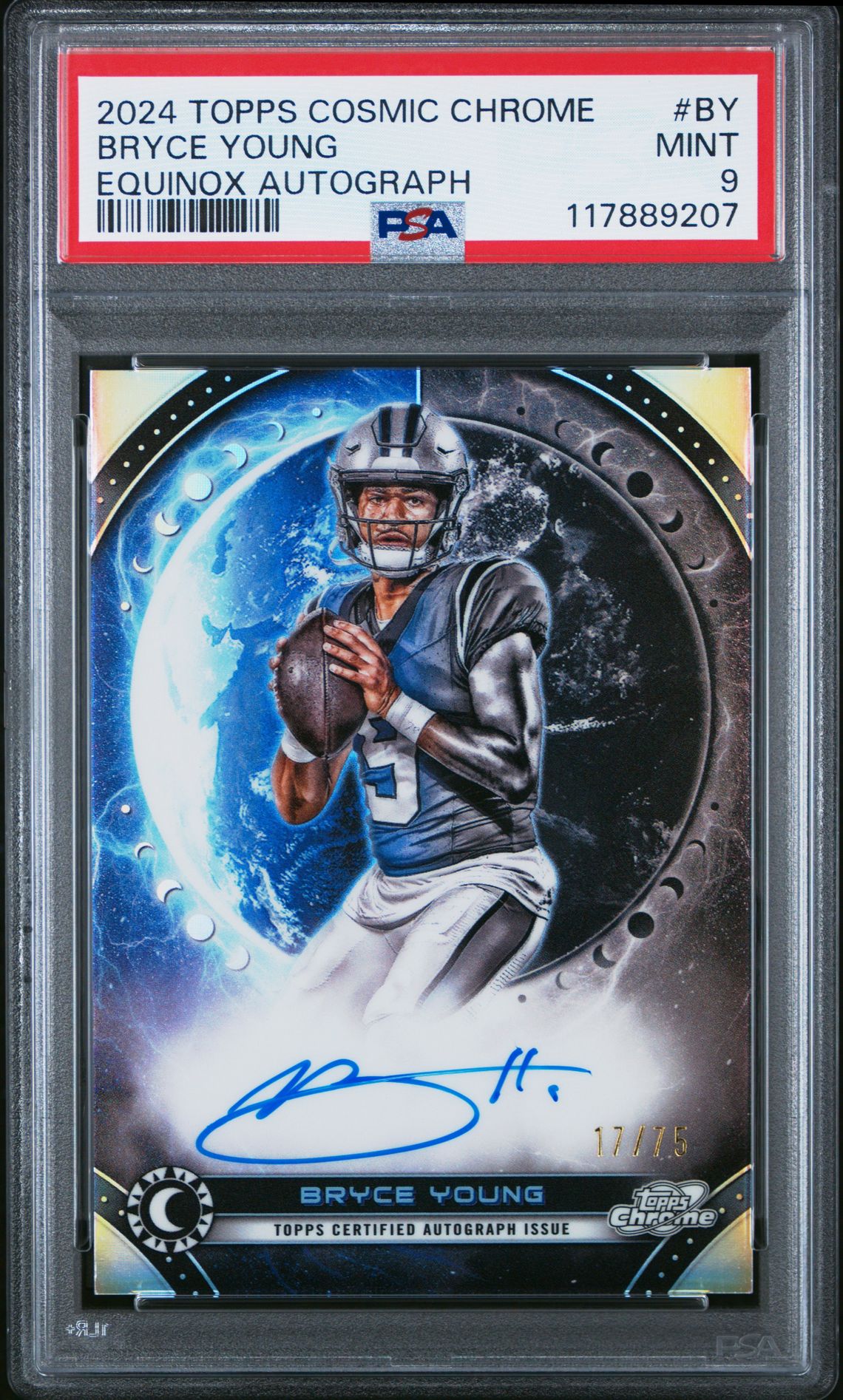 2024 Topps Cosmic Chrome Equinox Autographs Bryce Young #By Mint 9 front
