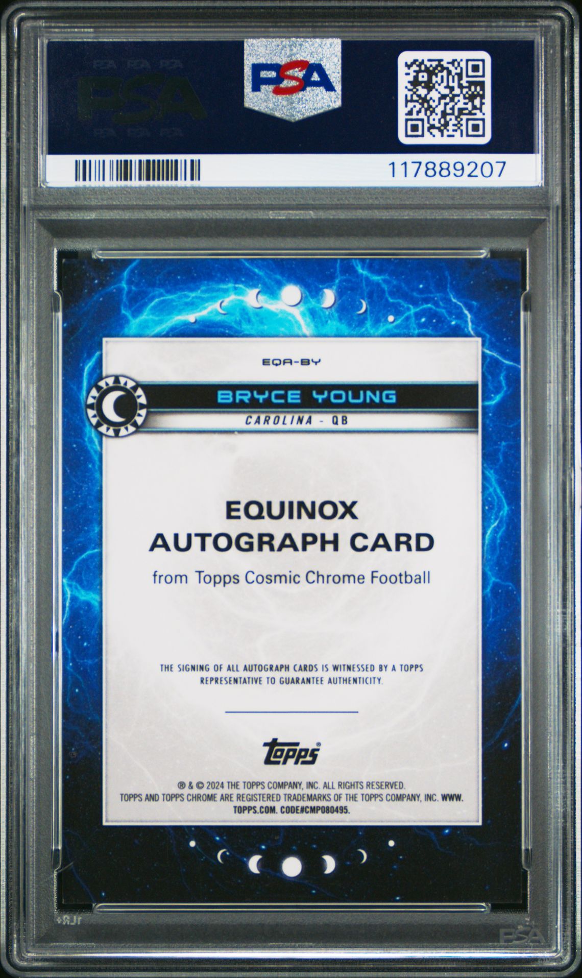2024 Topps Cosmic Chrome Equinox Autographs Bryce Young #By Mint 9 back