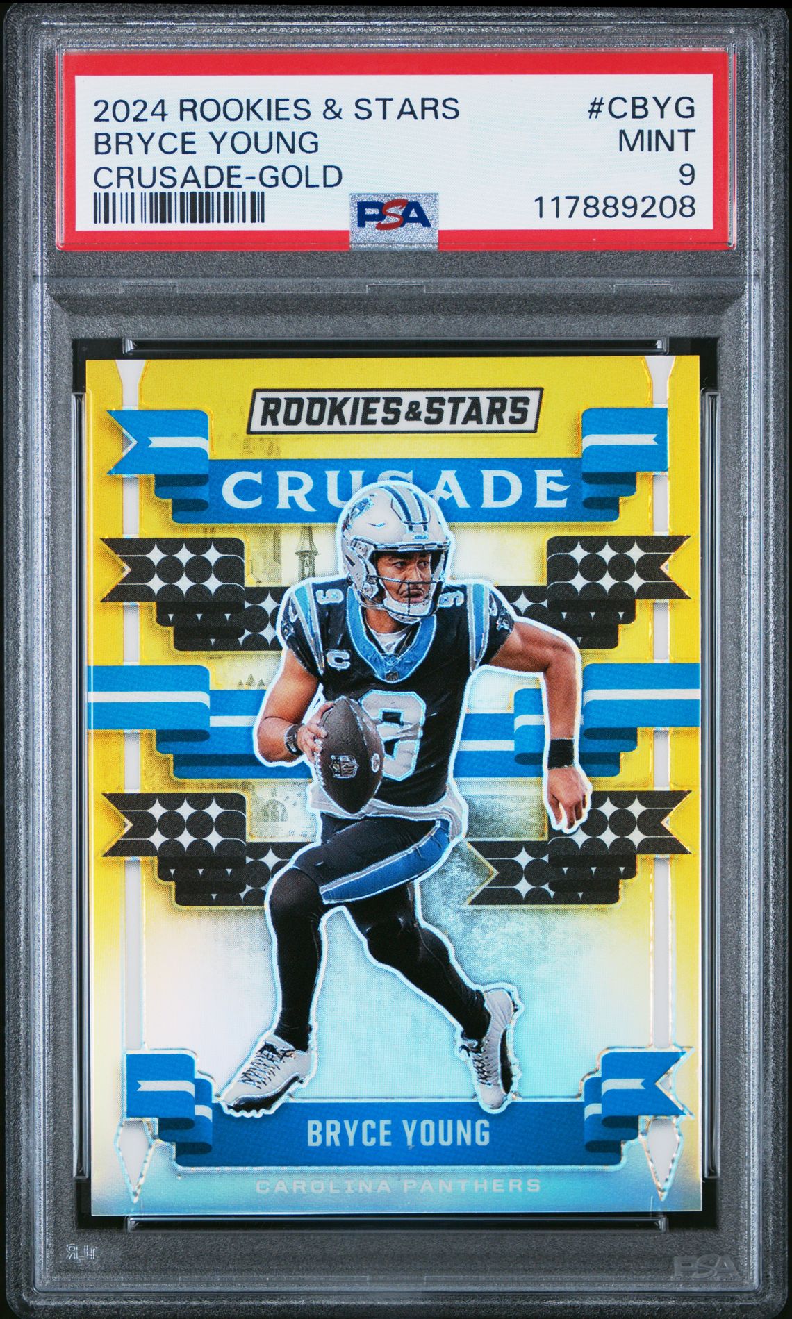 2024 Panini Rookies & Stars Crusade Bryce Young #Cbyg (Crusade-Gold) Mint 9 front