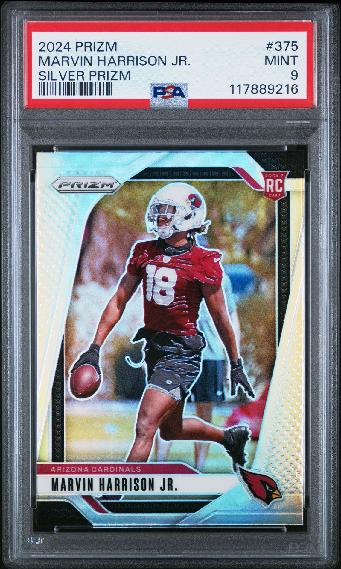 2024 Panini Prizm Marvin Harrison Jr. #375 (Silver Prizm) Mint 9 front