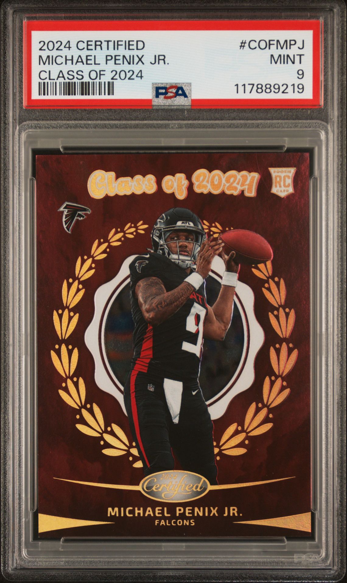 2024 Panini Certified Class Of 2024 Michael Penix Jr. #Cofmpj Mint 9 front