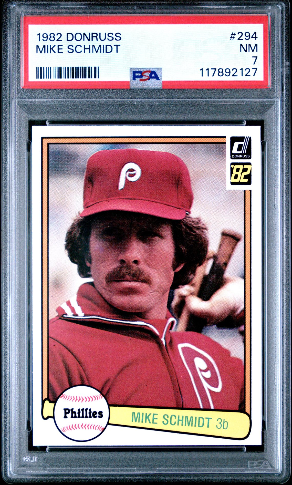 1982 Donruss Mike Schmidt #294 Nm 7 front