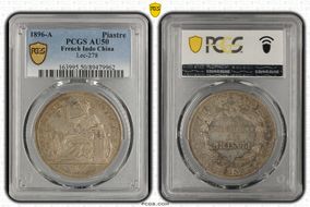 1896-A Piastre Lec-278 AU50