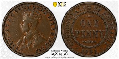 1931 (m) 1D Indian obverse Dropped 1 VF35BN