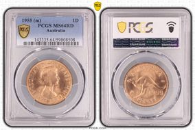 1955 (m) 1D MS64RD
