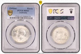 1945(m) Florin KM-40  Ag MS63