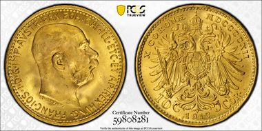 1912 10 Cor Restrike MS67