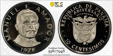 1978-FM 10C 75th Anniversary PR67DCAM