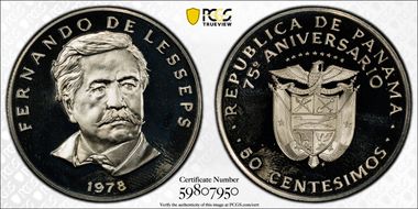 1978-FM 50C 75th Anniversary PR66DCAM